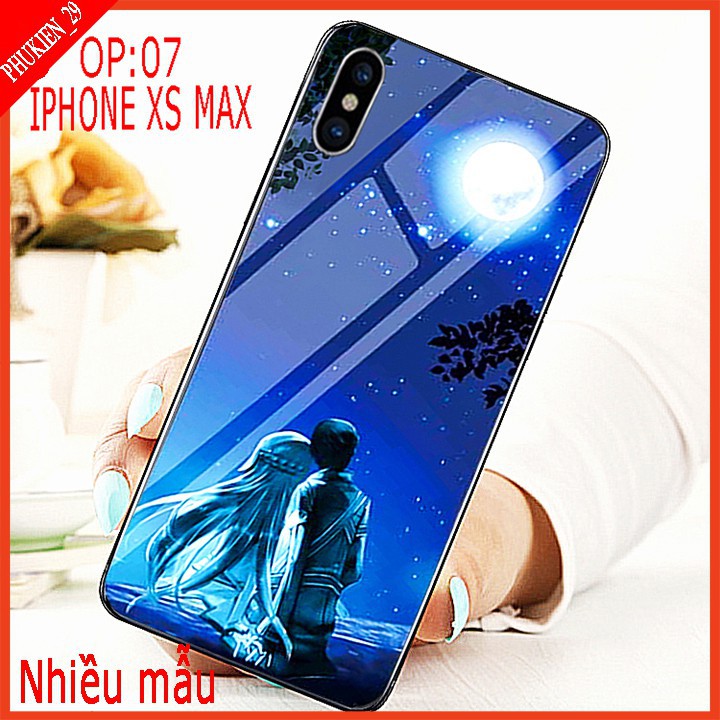 Ốp lưng kính 3D IPHONE XS MAX mặt kính 3d sang trọng, Hình ảnh sắc nét, sản phẩm thực quý khách vui lòng xem video