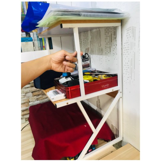 Kệ lò vi sóng 3 tầng sắt sơn tĩnh điện kết hợp với bếp nướng,nồi chiên hiện đại-phòng bếp GM02.42