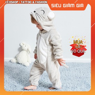 Bộ Đồ Thú Trẻ Sơ Sinh Totoro - Chất Nhung Mịn Cao Cấp [FREESHIP]