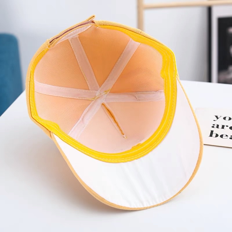 Mũ lưỡi trai cho bé trai bé gái hình động vật hoạt hình tai nơ đáng yêu , phù hợp 4 tháng - 4 tuổi