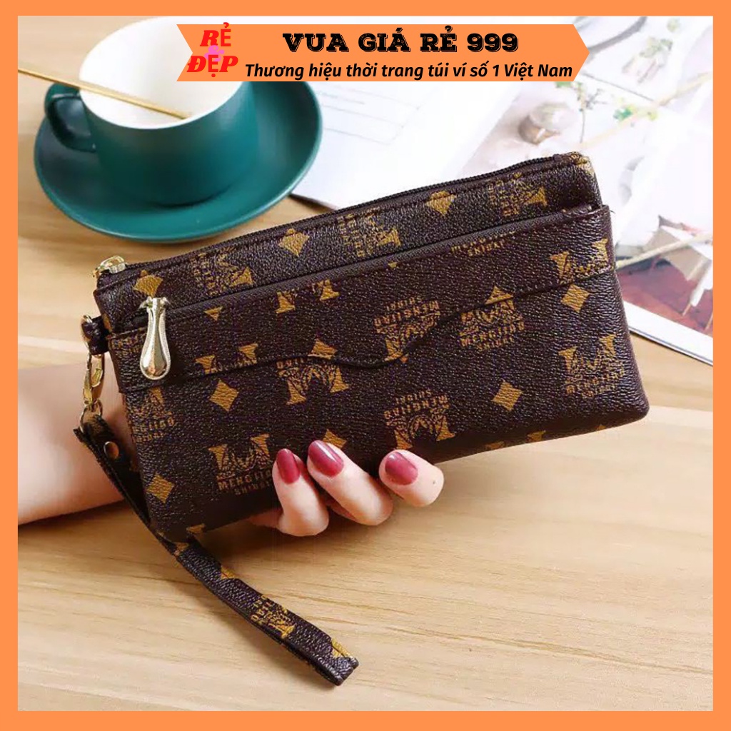 Ví nữ đẹp cầm tay đeo chéo dáng dài nhiều ngăn thời trang cao cấp hàn quốc dễ thương cute VD11