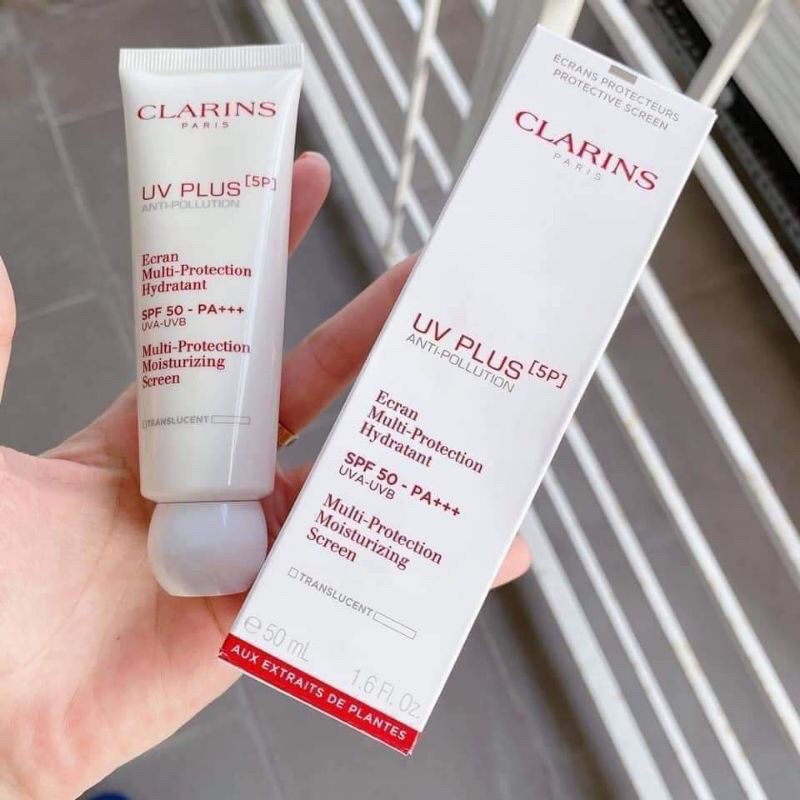 Kem chống nắng CLARINS mẫu mới nâng tone da các màu 50ml fullbox chính hãng