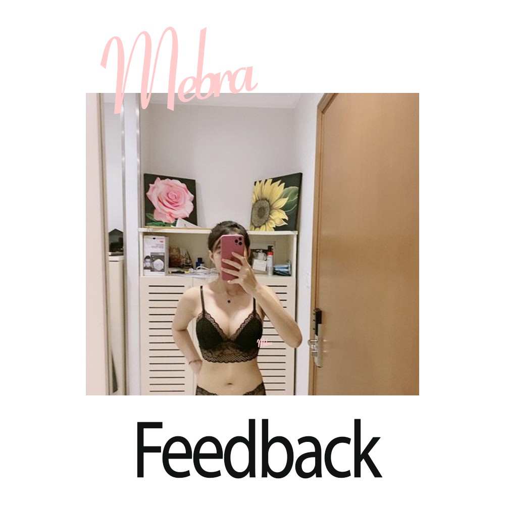 Áo bra ren corset chân ren hoa mút mỏng không gọng thoải mái cao cấp mặc cùng bra blazer gợi cảm Mebra A025