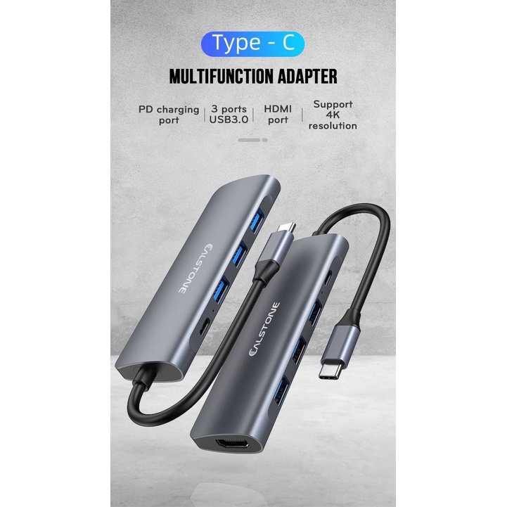 CALSTONE HUB chuyển đa năng Type-C to HDMI 5IN1
