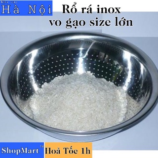 Rá vo gạo inox size lớn 38 cm, 40 cm, 42, 44, 46, 48, 50 cm, 52, 54, 56, 58, 60 cm, 62 cm loại dày vietcook