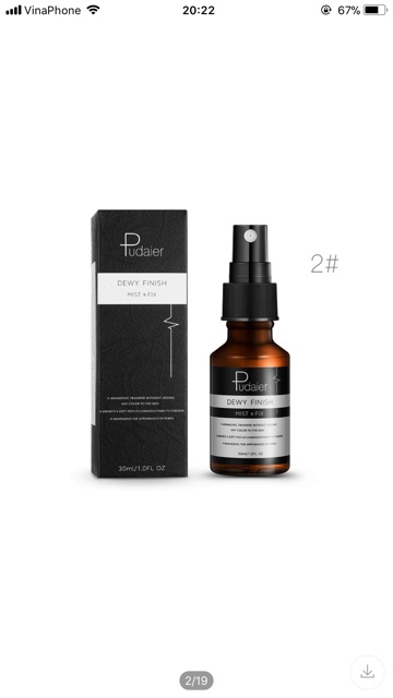 Xịt cố định lớp trang điểm bền đẹp Pudaier Matter & Dewy Finish | BigBuy360 - bigbuy360.vn