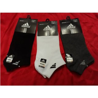 set 3 đôi vớ nam cổ ngắn Adidas, tất thể thao thông hơi thoáng khí