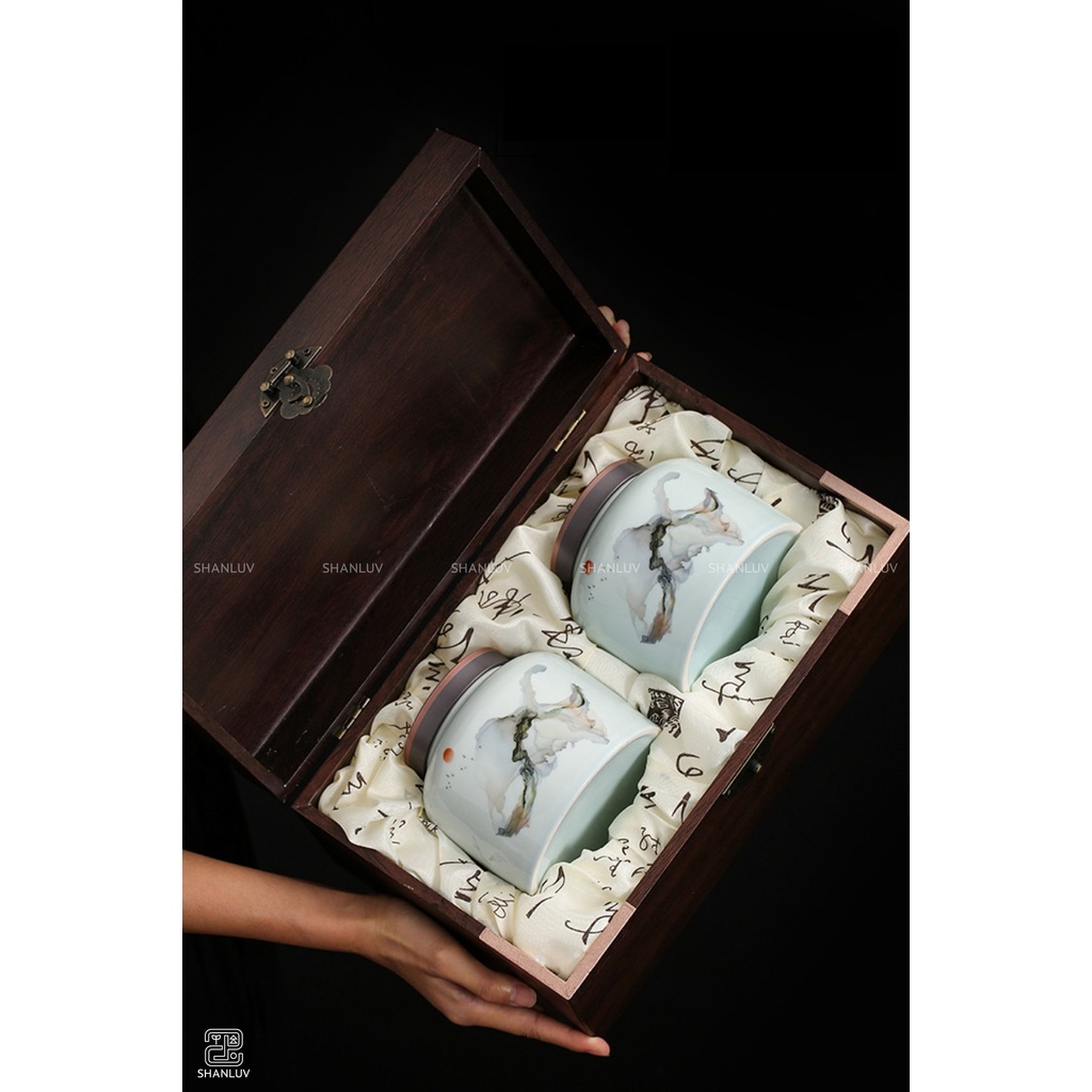 Set Trà Quà Tặng Trà Shan Tuyết Cổ Thụ SHANLUV Cao Cấp