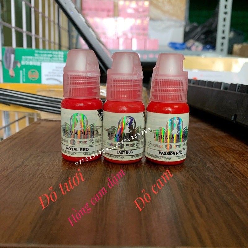 Mực Phun Xăm Perma Blend Chính Hãng Mỹ, Mực Phun Xăm Mày Môi Mí, Mực Bong Đậm