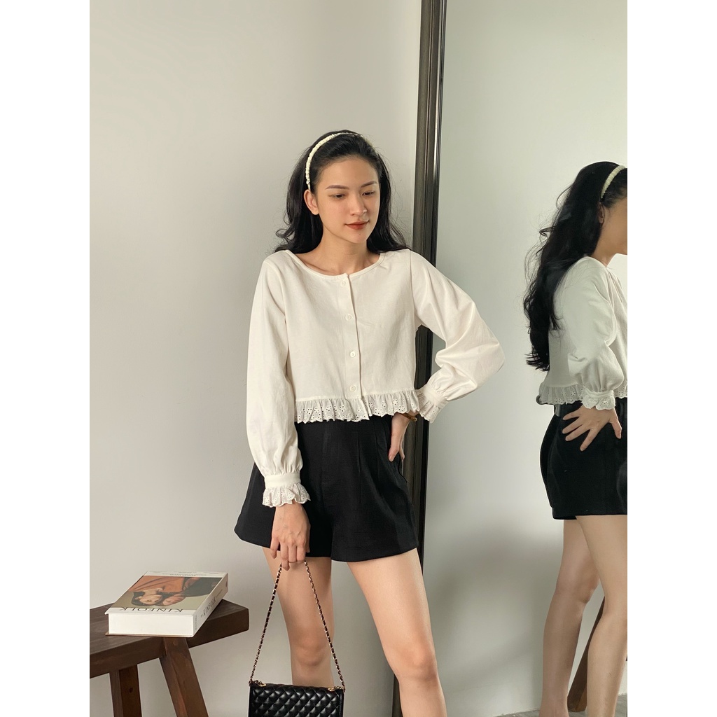 ÁO CHÂN BÈO TAY REN_AT970
