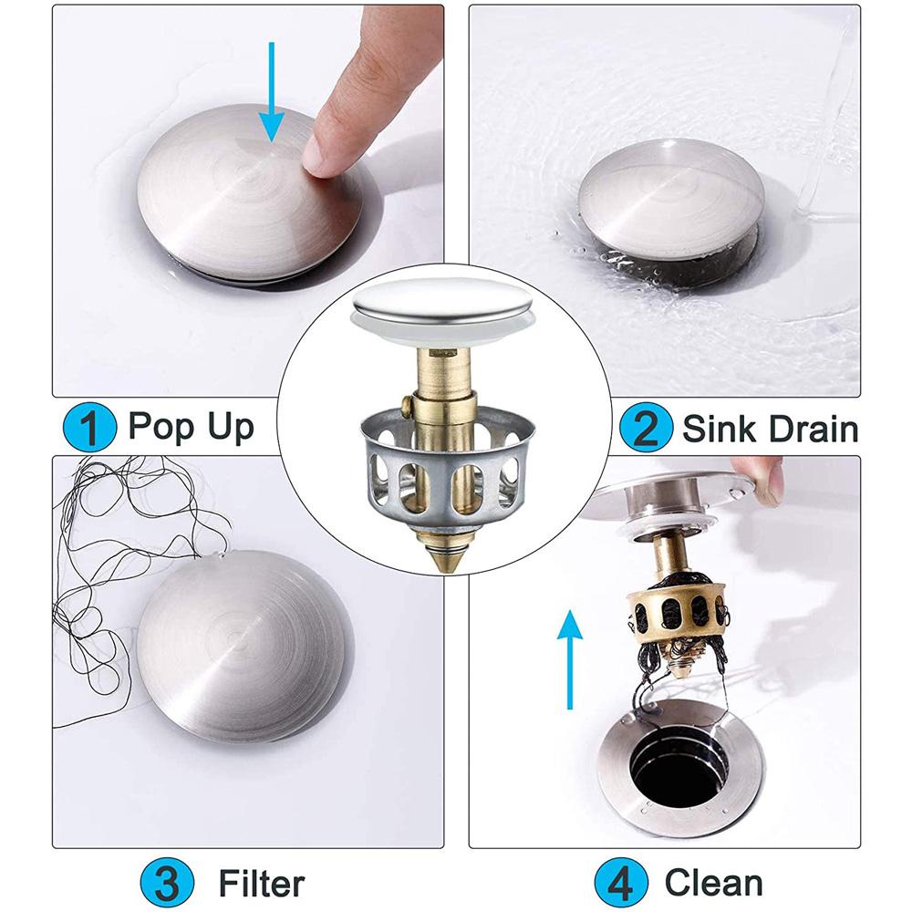 Nắp Đậy Cống Thoát Nước Bồn Rửa Chén / Bồn Tắm Hình Tròn Tiện Dụng