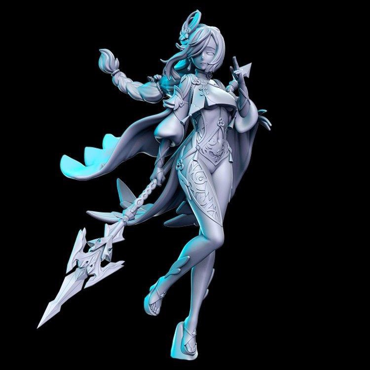 Mô Hình Shenhe Genshin Impact Bằng Chất Liệu Nhựa Resin - Cao 18 cm
