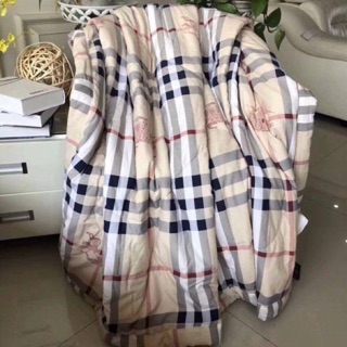 [MÃ WCHL3 GIẢM 20%] CHĂN HÈ BURBERRY ĐỦ NHÃN MÁC KÍCH THƯỚC 2m-2,2m