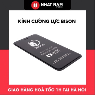 Kính Cường Lực iPhone BISON Full Màn Chính Hãng Cho Iphone 7 Plus đến iPhone 15 Promax