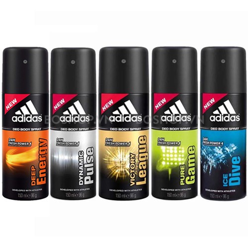 [NHẬP MÃ SONSD1003] Xịt Khử Mùi Adidas <FREESHIP> Nam Tính - Phong Cách - Lịch Lãm 150ml ( Châu Âu) 5.0