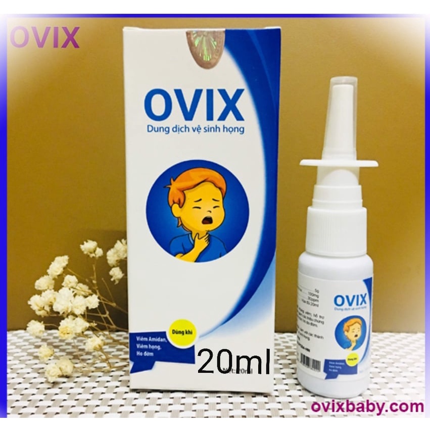 [Thuốc hỗ trợ] Xịt họng Ovix baby