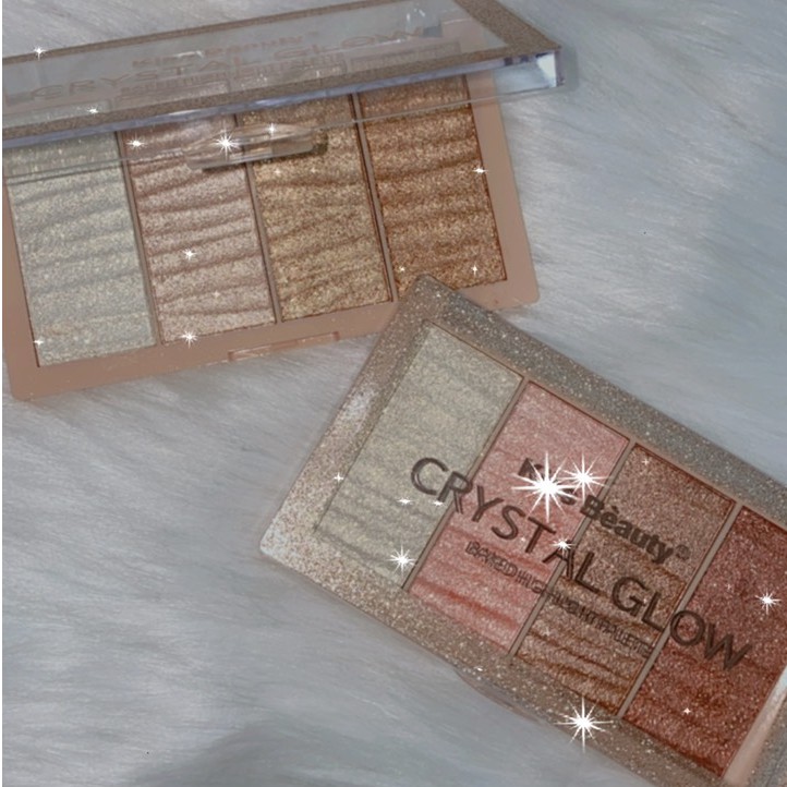 Phấn bắt sáng 4 ô Crystal Glow kiss beauty