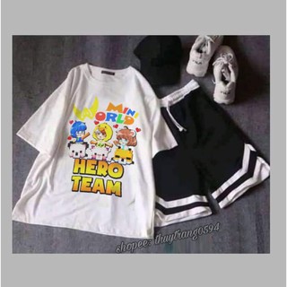 Set Áo Quần Hero Team Phong Cách Cá Tính