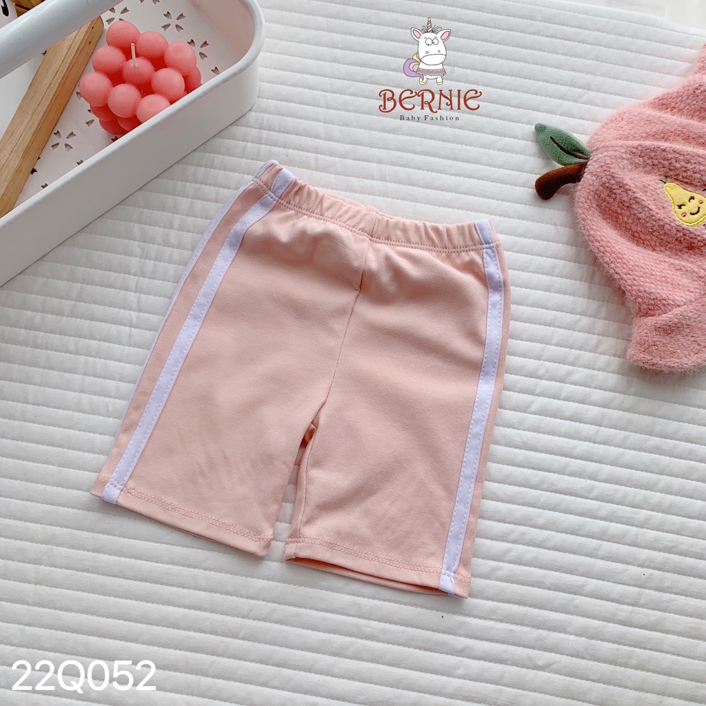 Quần legging bé gái phong cách thể thao, quần ngố bé gái xinh xắn, cotton mềm