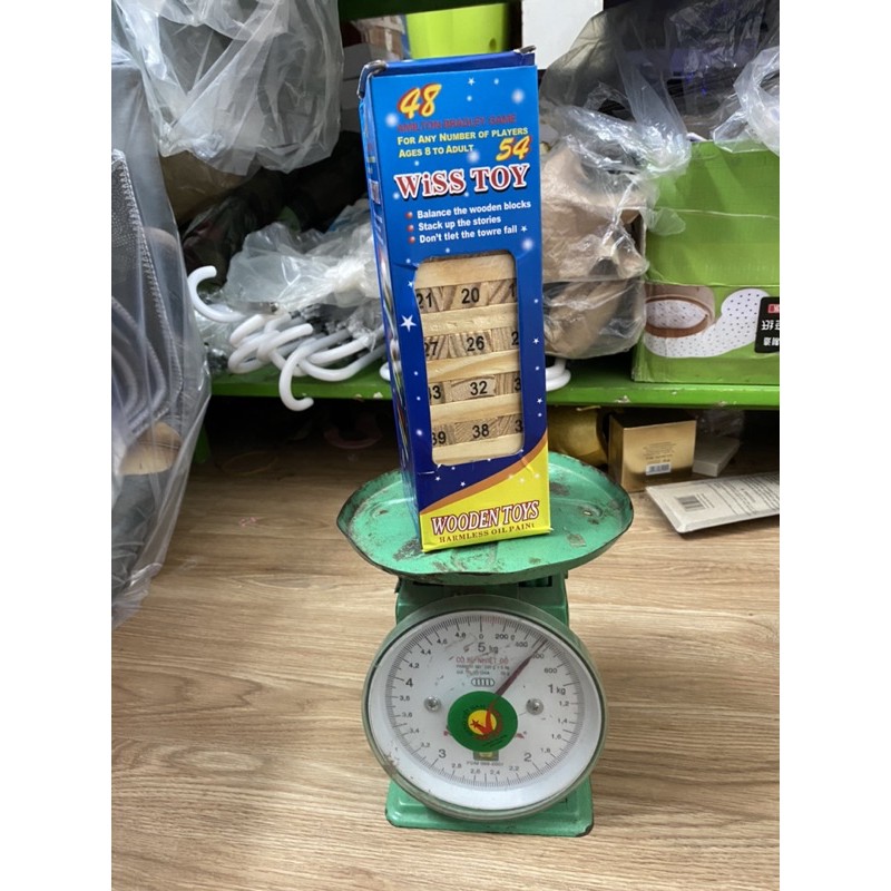 BỘ ĐỒ CHƠI RÚT GỖ LOẠI TO 54 THANH KÈM 4v XÚC XẮC