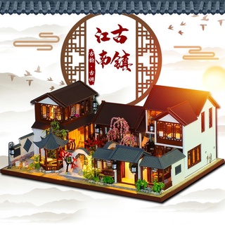 Mô hình nhà gỗ Biệt Thư DIY House lắp ráp trang trí