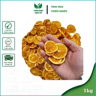 1kg Trà Cam vàng cắt lát NHỎ sấy khô chuyên pha trà thơm ngon loại 1 thảo dược sạch VN