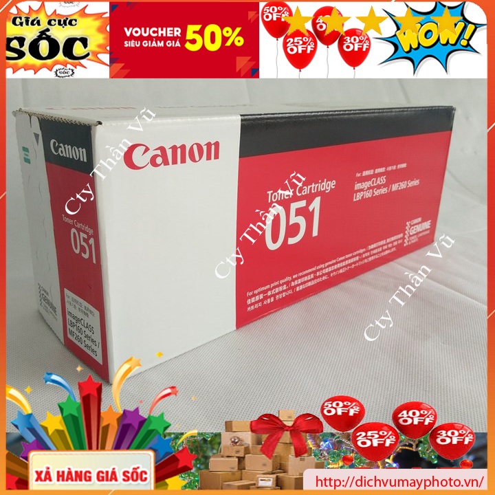 Hộp mực in Canon 051 dành cho máy LBP mf269dw in ấn ổn định, không bị vón cục chất lượng bản in tuyệt vời