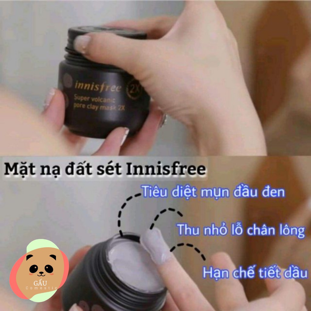 💦 Mặt nạ đất sét Innisfree Super Volcanic Pore Clay Mask 2X Cao Cấp