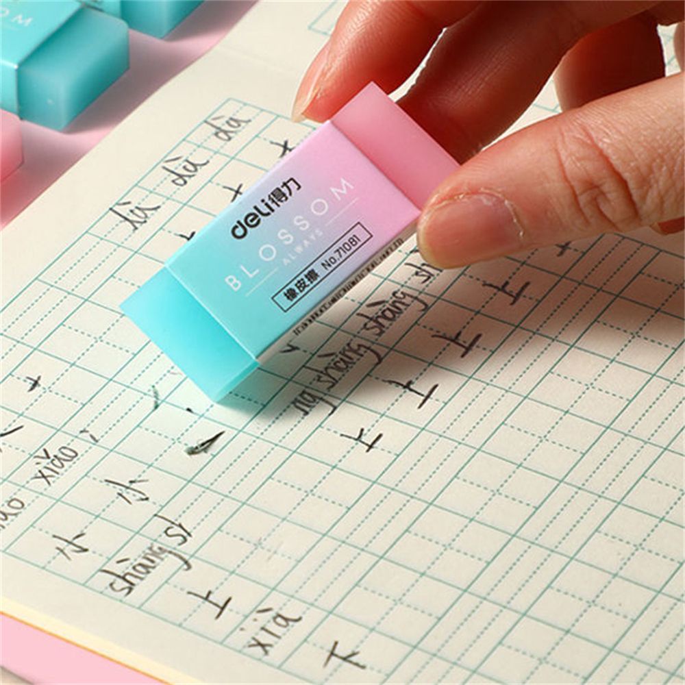 Set 2 cục tẩy bút chì bằng cao su tiện dụng cho học sinh / văn phòng