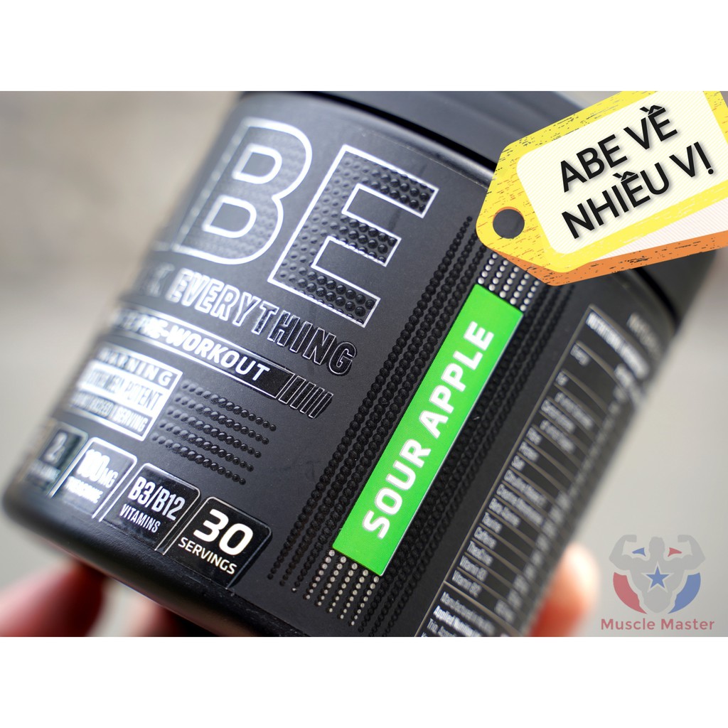 Pre Workout ABE 30 Lần Dùng - Tăng Sức Mạnh, Thể Lực