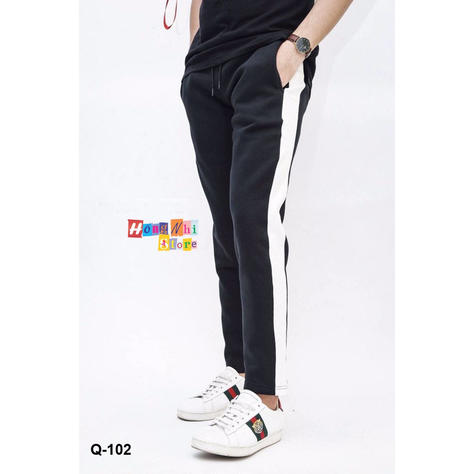 QUẦN KAKI 1 SỌC MÀU ĐEN - QUẦN KAKI 1 LINE PANTS UNISEX PINK - MM