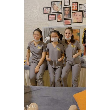 Đồng phục spa chất cotton lạnh