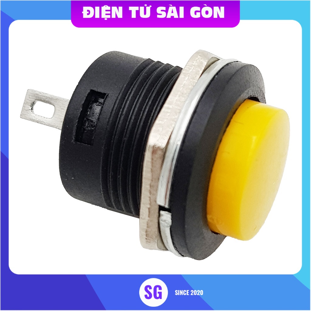 Nút nhấn nhả R13-507 16mm màu đỏ, màu xanh, màu vàng (Màu sắc tùy chọn)