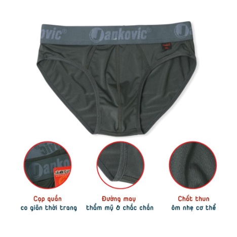 Quần lót nam Tam giác thun lạnh, Quần sịp nam Tam Giác cao cấp chất thun lạnh đẹp cạp to co dãn 4 chiều QL02