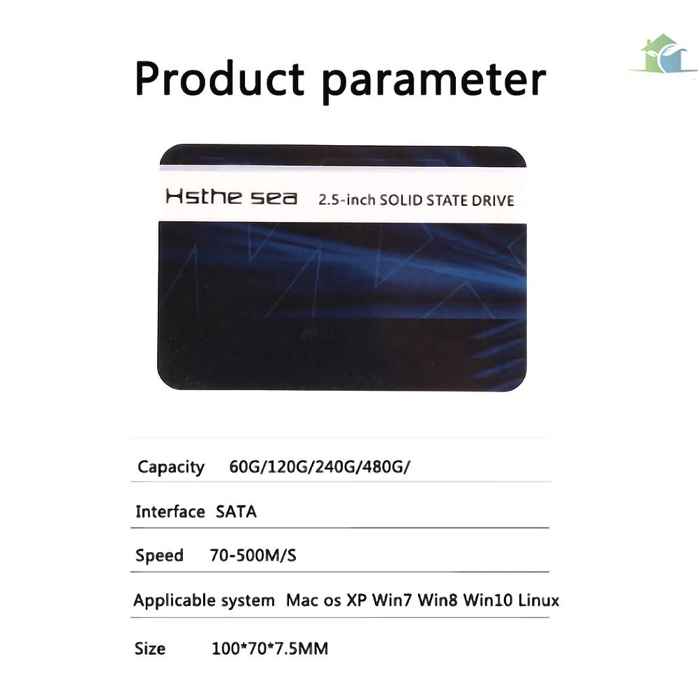 Ổ Cứng Ssd 2.5 Inch Bằng Nhựa Màu Đen Trọng Lượng Nhẹ Tiết Kiệm Năng Lượng 60gb | BigBuy360 - bigbuy360.vn