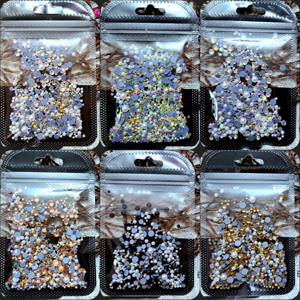 ĐÁ NAILS MIX HẠT BI THÉP BI TRAI TRÒN- TRANG TRÍ MÓNG