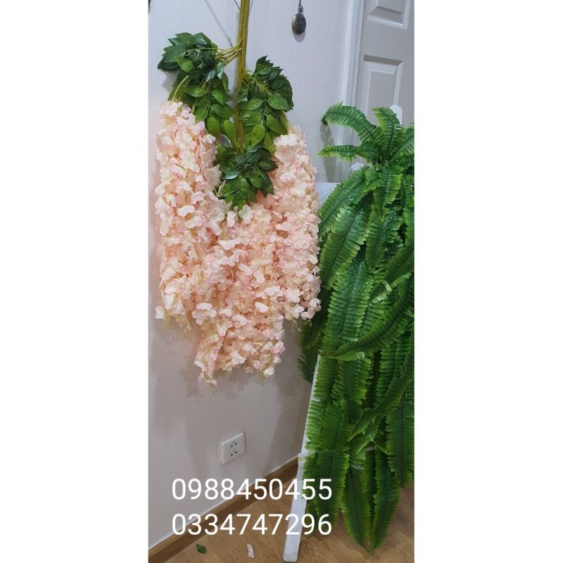 COMBO 12 CÀNH HOA TỬ ĐẰNG GIẢ DÙNG TRANG TRÍ QUÁN SỰ KIỆN CAFE, NHÀ HÀNG ,TRƯỜNG HỌC,- 12 CÀNH RẺ NHẤT THỊ TRƯỜNG