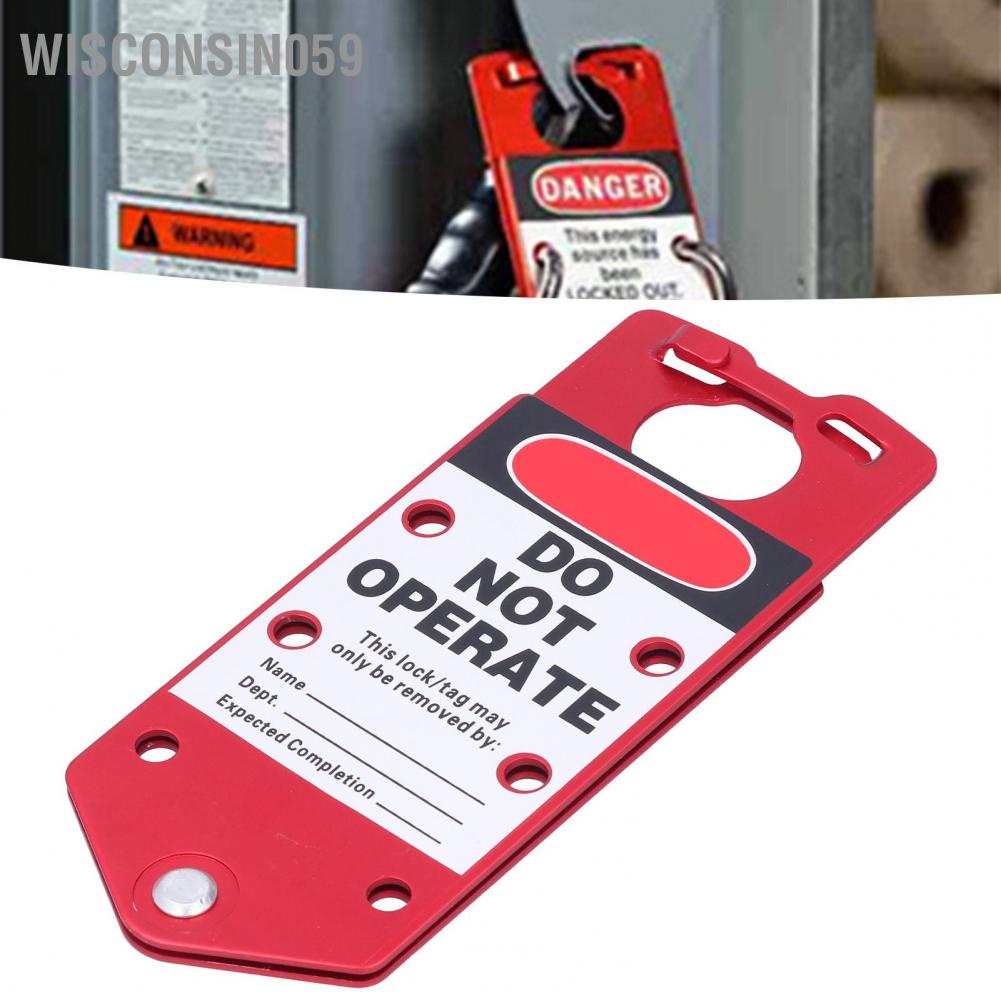 [Hàng sẵn] Lockout Hasp Điểm di động được kiểm soát nối Nhãn lặp lại Xốp【Wisconsin059】