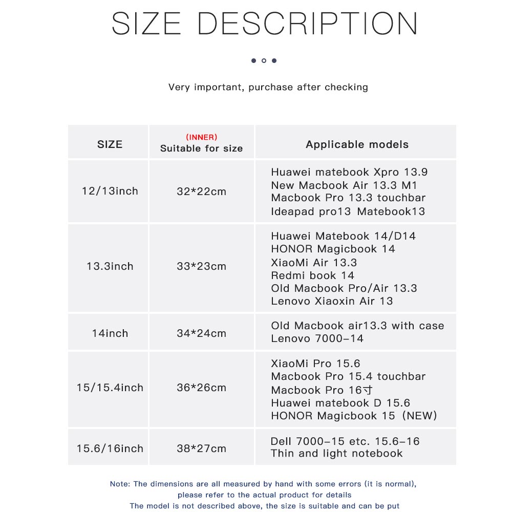 Túi đựng bảo vệ laptop cho Macbook Air Pro 13 15 16 M1 Huawei ASUS HP Dell 12 13.3 14 15.6 inch