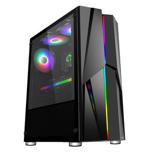 Thùng máy CPU thùng case máy tính bàn AOC CG261D Vỏ máy tính bàn AOC CG 261D màu đen có đèn led RGB