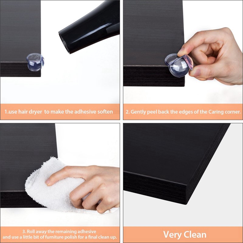 Set 10 miếng silicone bọc góc bàn bảo vệ an toàn cho bé