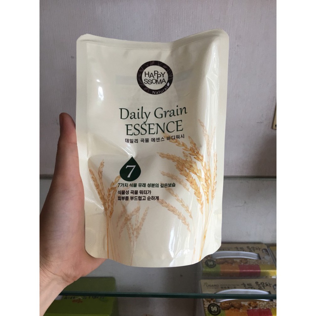 [Flash Sale] Bộ Sữa Tắm Gạo Happy SSoma Hàn Quốc Chai 500ml + Túi 250ml