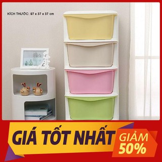 Tủ Nhựa Đa Sắc 5 Tầng -  Có Bánh Xe Việt Nhật,Mỗi Ngăn Có Một Màu Sắc Dễ Phân Biệt
