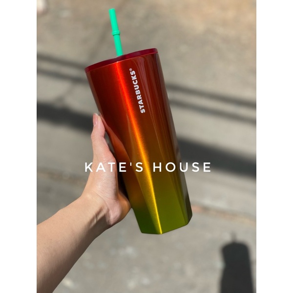Ly Starbucks US size 710ml, chất liệu inox, tặng kèm ống hút