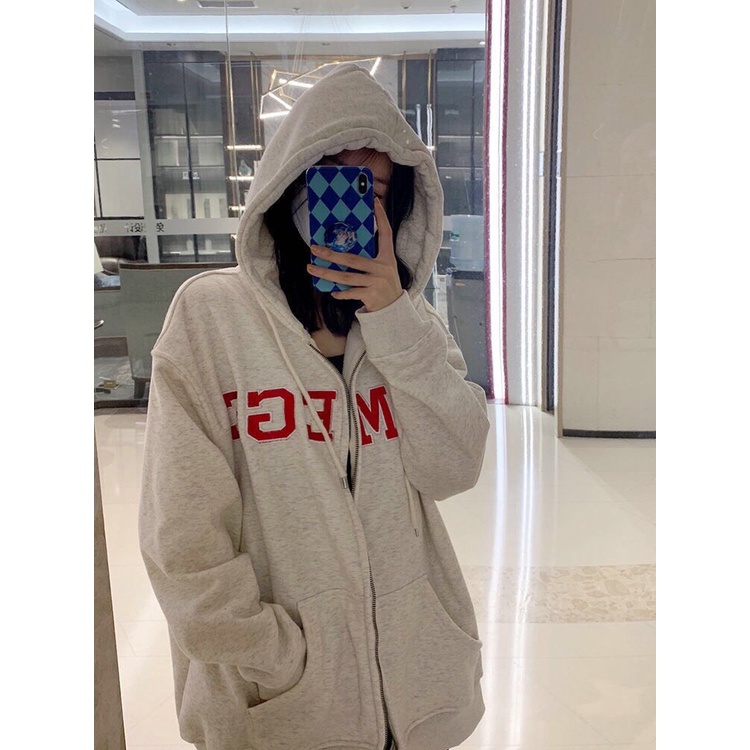 Khoác Nỉ Hoodie Mem Nhiều Màu Unĩe Nam Nữ Tay Bồng Dáng Rộng Mũ To Hàn Quốc Basic Sweater
