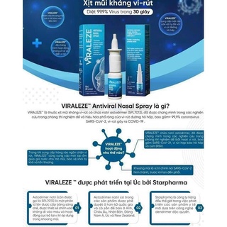 [Giao hỏa tốc HCM] - Xịt mũi Viraleze