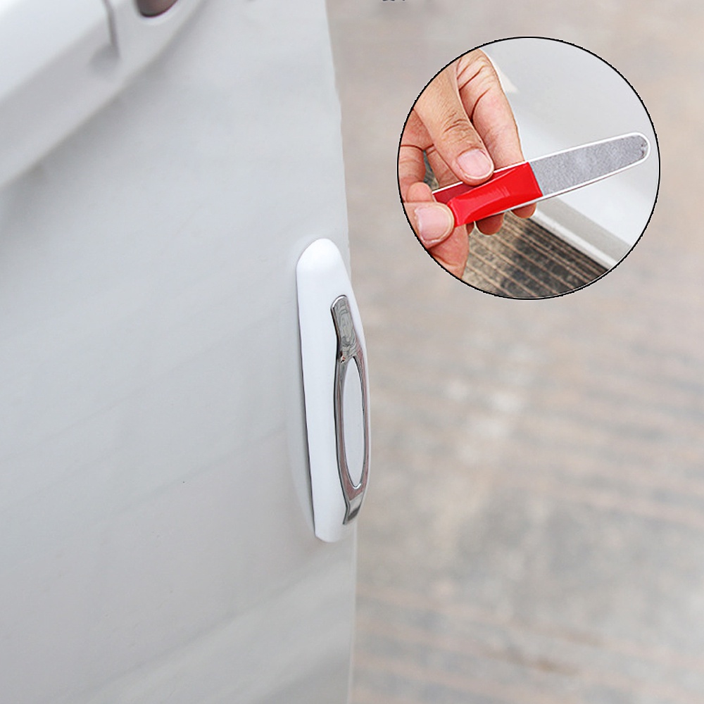 Bộ 4 Dải Dán Bảo Vệ Cạnh Cửa Xe Hơi Chống Va Chạm / Trầy Xước