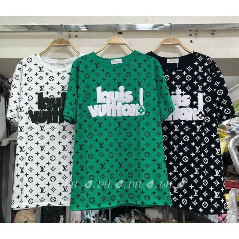 Áo Thun Tay Lỡ L.V Eo Vì Hot Trend Form Rộng Cổ Tròn Phong Cách Cá Tính Năng Động-Áo Phông Nam Nữ Unisex