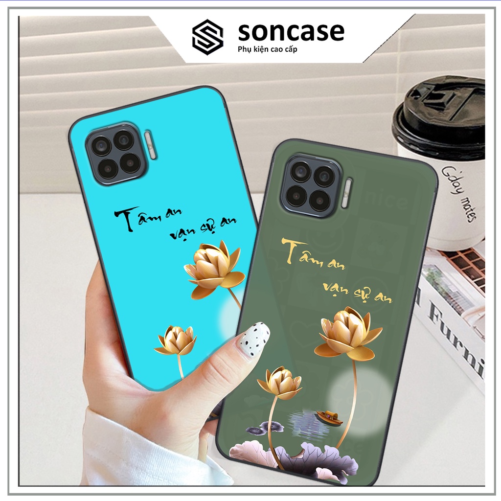 Ốp Oppo A73 / A93 in hình ốp tâm an vạn sự an, ốp lưng SonCase.