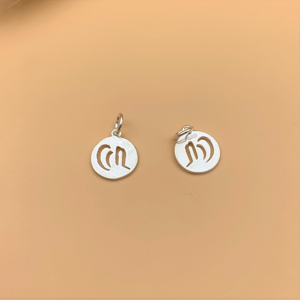 Charm bạc móc treo biểu tượng cung xử nữ- Charm Bạc 925 - Mã CB396